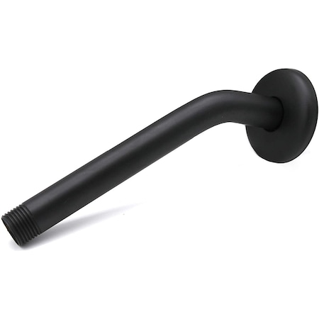 Westbrass 1/2" IPS x 8" Shower Arm in Powdercoated Flat Black D301-1-62